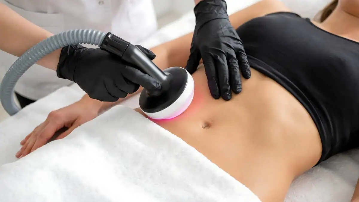 Non-surgical body contouring treatment for abdominal fat reduction and body sculpting at Flawless Medicine in Johnson City, TN